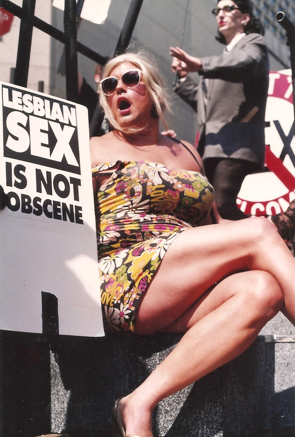 Wendy White, Buddies in Bad Times Theatre protests censorship with award-winning float, 1990. Courtesy of the artist, The ArQuives and The Magenta Foundation