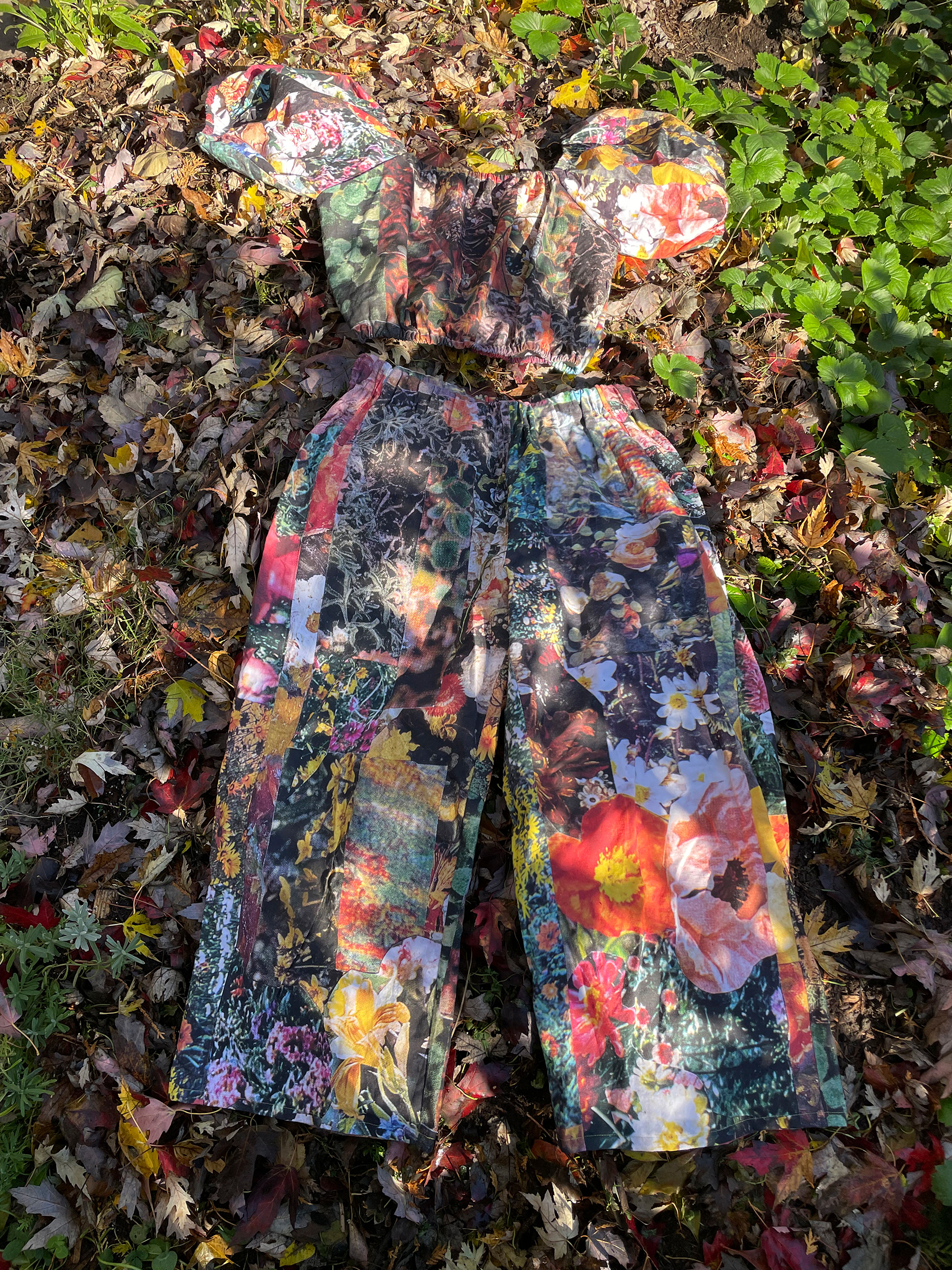    Maggie Groat, for 13 minutes in a garden, 2021, (custom-printed fabric). Courtesy of the artist

