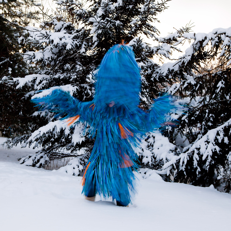 Meryl McMaster, Wind Play, 2012, from the series In-Between Worlds. Courtesy of the artist, Stephen Bulger Gallery, and Pierre-François Ouellette art contemporain