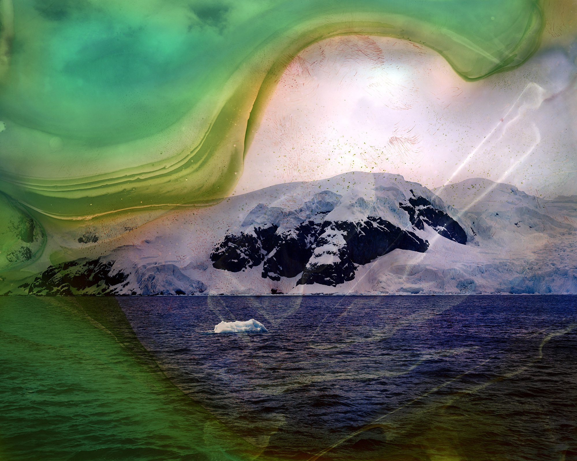     Ella Morton, Antarctica #1, 2022. Lightjet print from soaked film

