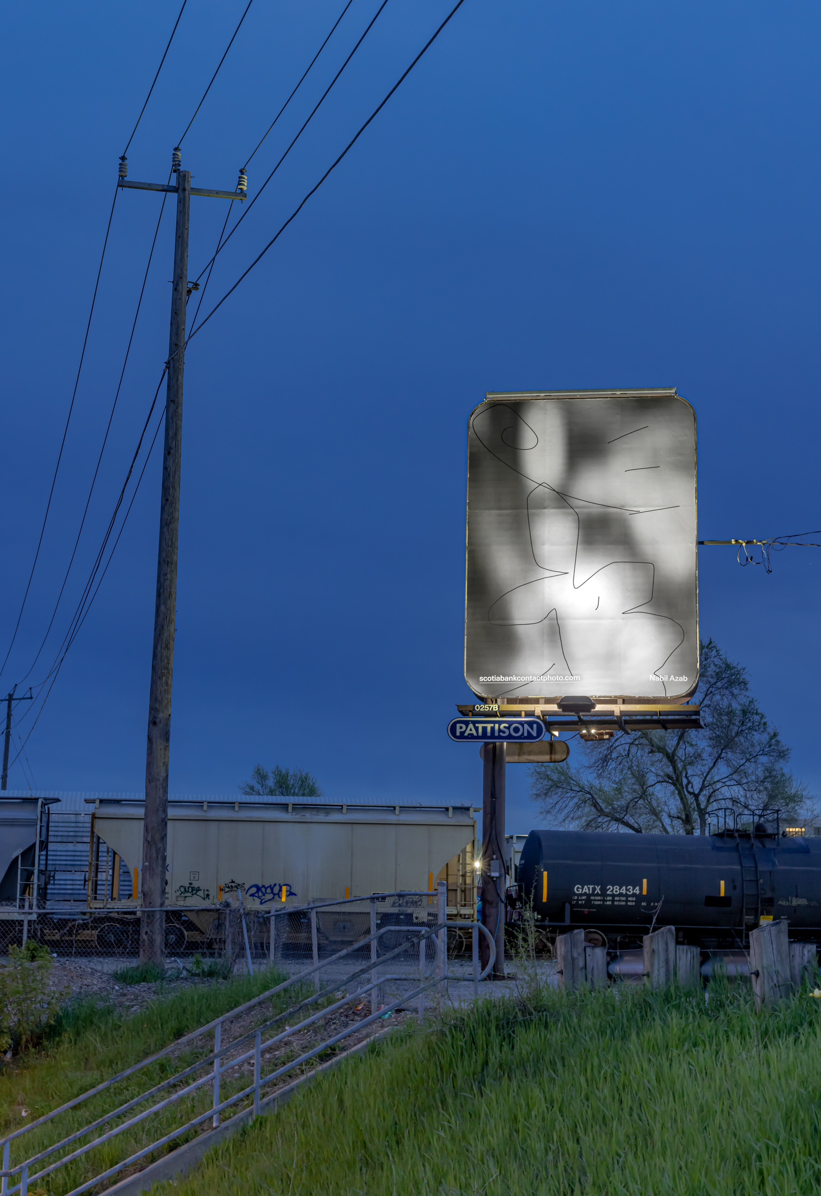     Nabil Azab, Just How We Found It, 2023, installation view, billboards at Runnymede Rd and Ryding St, Toronto. Courtesy of the artist and Scotiabank CONTACT Photography Festival. Photo: Toni Hafkenscheid

