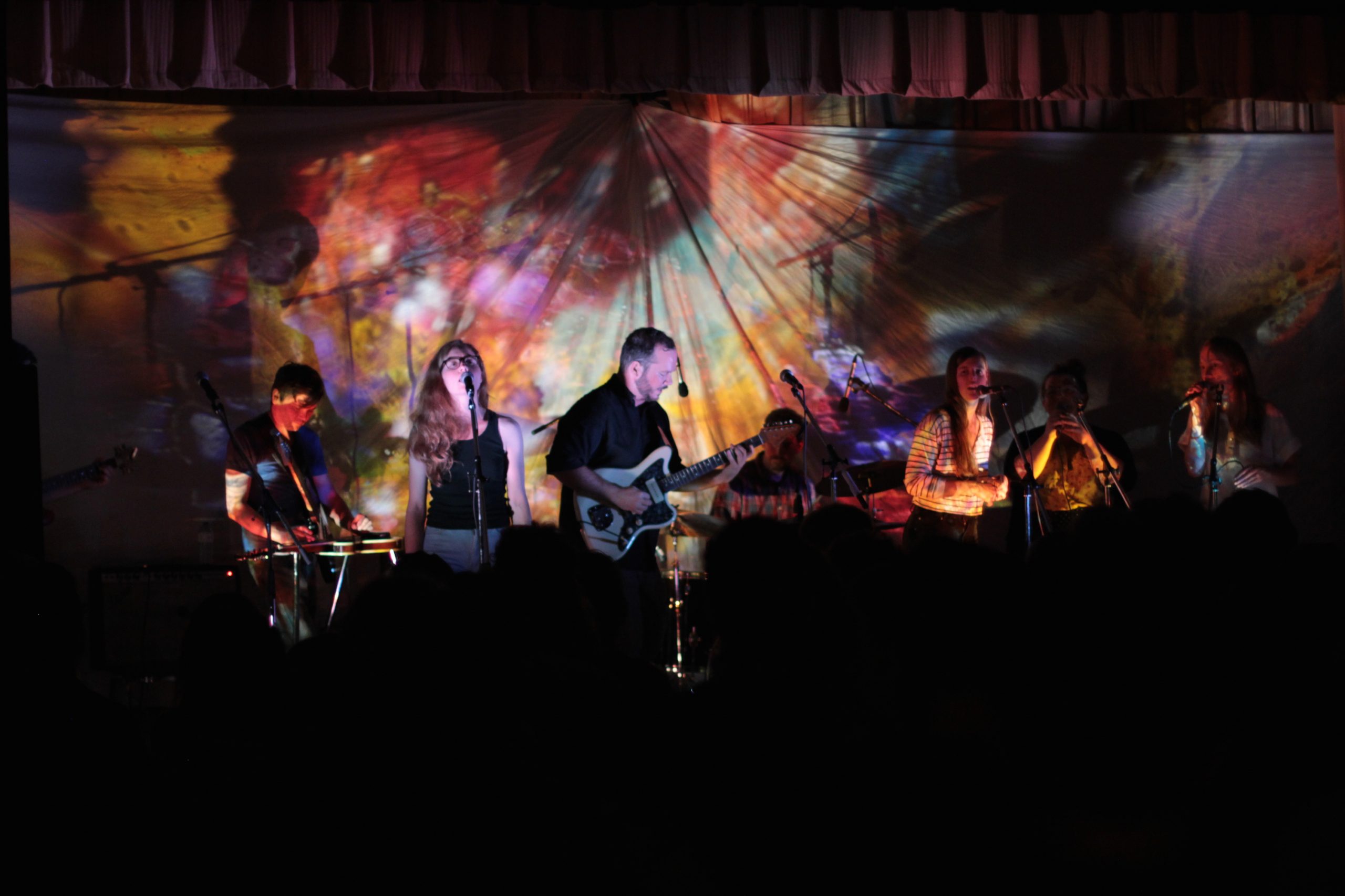     Samuel Kadosh, Indie band Bruce Peninsula perform live at the Polish Combatants Hall, 2014

