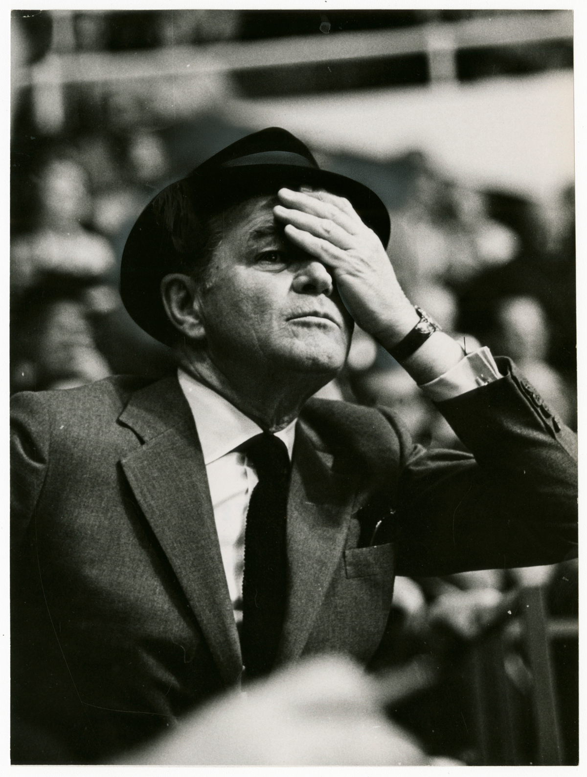     Fred Ross, Jack Kent Cooke, sports team owner, 1967. Gelatin silver print, 9 x 7&#8243;. Gift of The Globe and Mail newspaper to the Canadian Photography Institute of the National Gallery of Canada.

