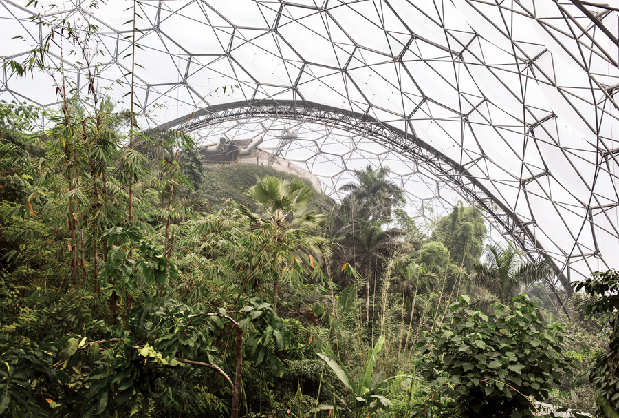 Alberto Giuliani, Eden Project, Cornwall, UK, 2017. Courtesy of the artist.This is the world’s largest greenhouse. Built on an exhausted kaolin (clay) mine, a series of domes house a huge tropical forest. While many considered the Eden Project an impossible undertaking, founder Tim Smit carried through on his vision. Experts believe that these biospheres represent an effective way to preserve forest biodiversity.