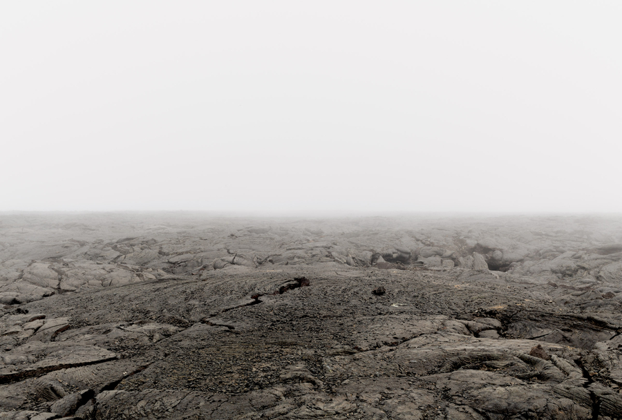 Alberto Giuliani, Mauna Loa, Big Island, Hawaii, USA, 2017. Courtesy of the artist.This vast expanse, consisting of many layers of lava, may seem vacant, but it is home to both a military survival training facility, and a NASA lab for lunar exploration innovation and Mars simulation training. It is only a matter of time, I am told, until humans attempt to settle the Red Planet.